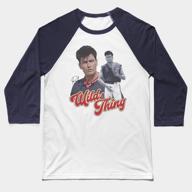 Ricky 'Wild Thing' Vaughn Baseball T-Shirt by darklordpug